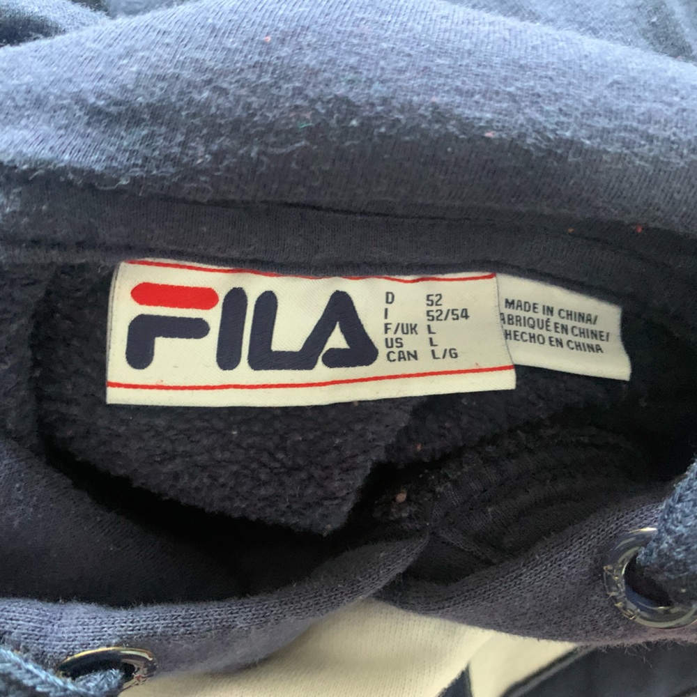 FILA Hooded Sweatshirt. Unisex. Men’s size L. Vintage hoodie. GUC - Picture 6 of 9